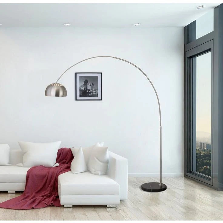Celestia Silver Arch Floor Lamp – 6 Feet