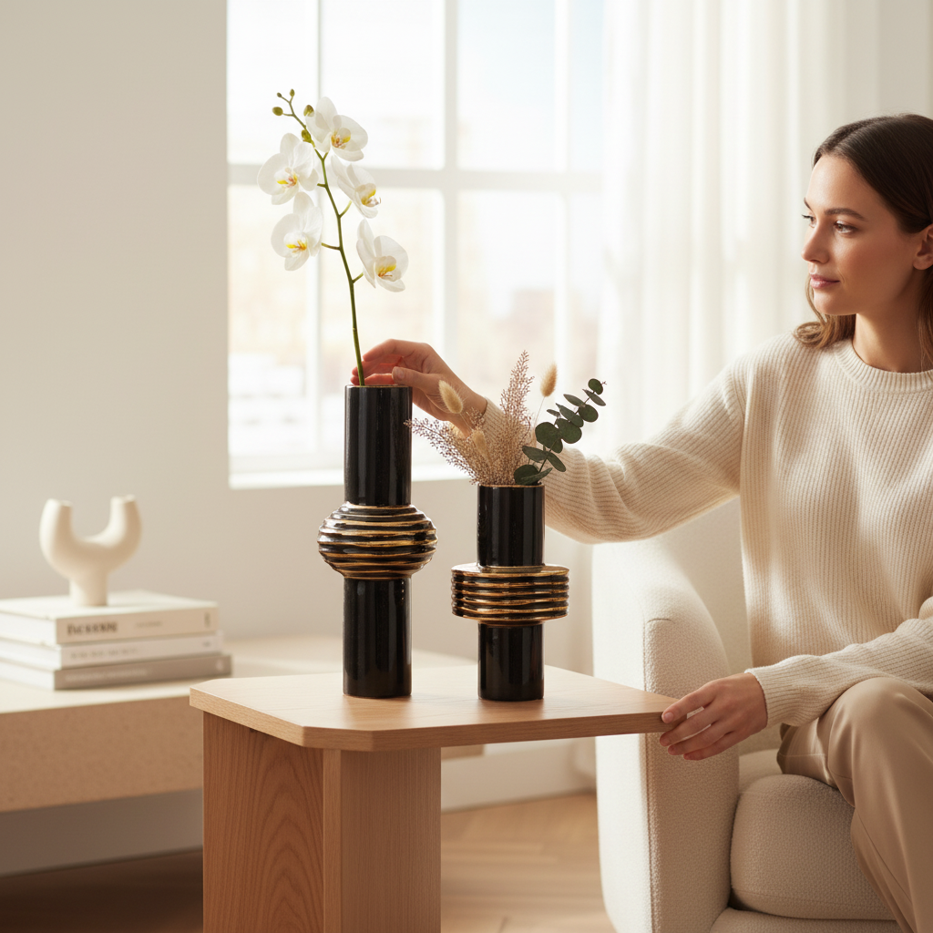 Modern Minimal Nordic Ceramic Vase