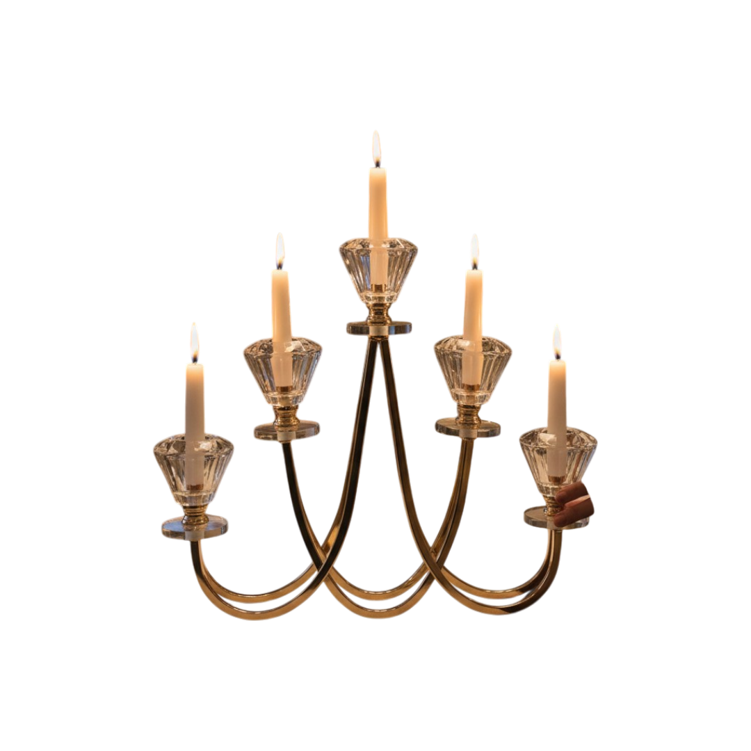 Crystal Lotus Glow Candle Stand