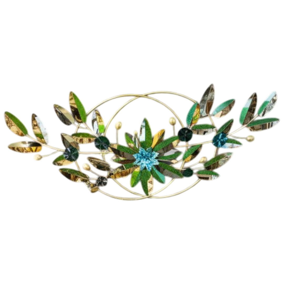 Golden Bloom Abstract Wall Art