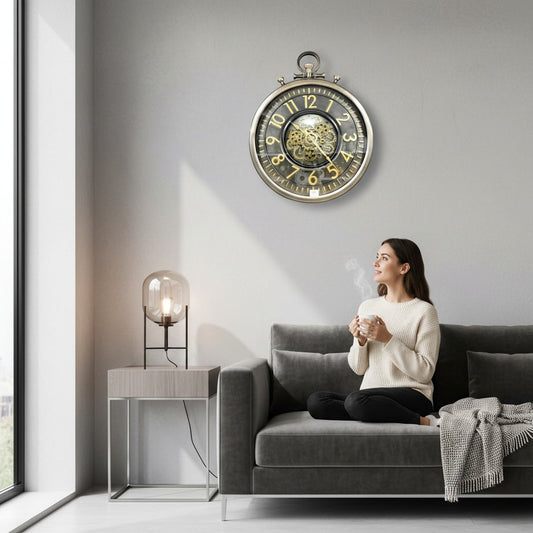 Retro Mechanical Wall Clock
