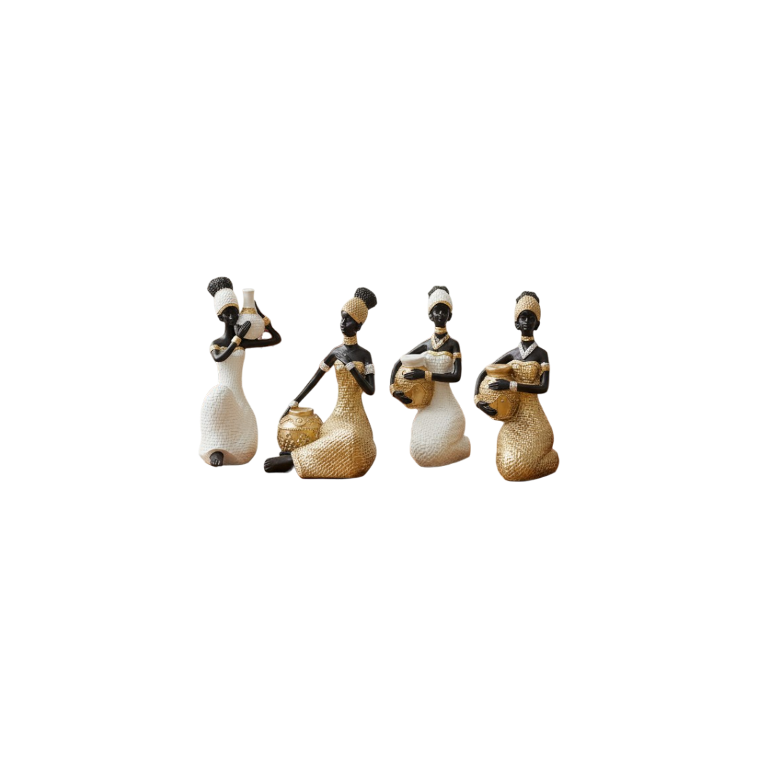 Opulent Vintage Horse Rider Fiber Sculpture