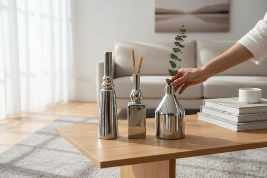 Modern Nordic Sculptural Loop Ceramic Vase