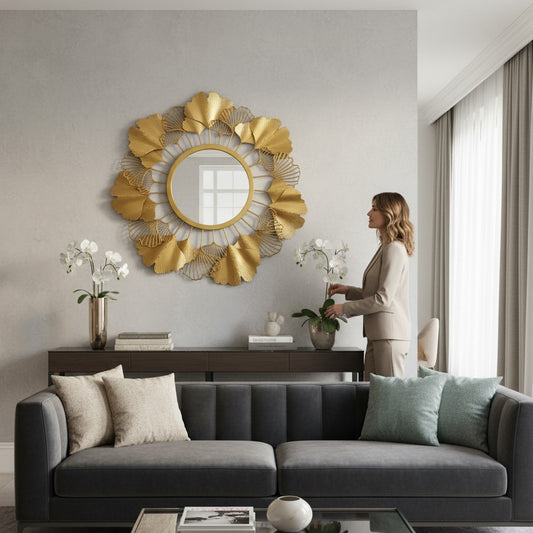 Luxe Reflect Gold Wall Mirror