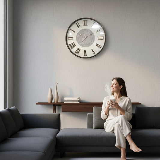 Elite Industrial Modern Gear Wall Clock
