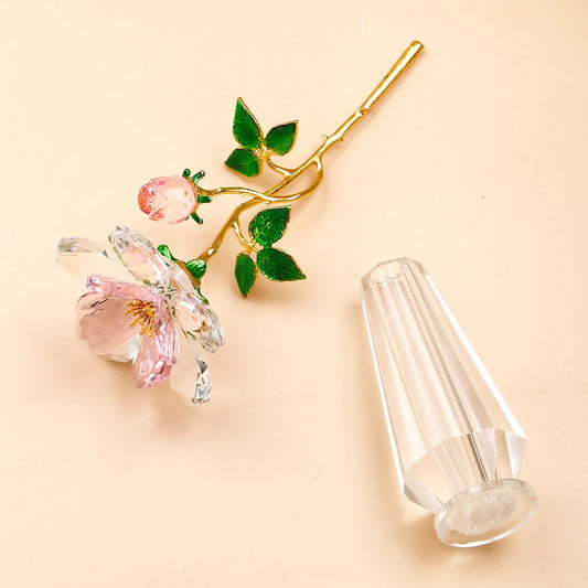 Luxury Antique Style Modern Crystal Art Flower