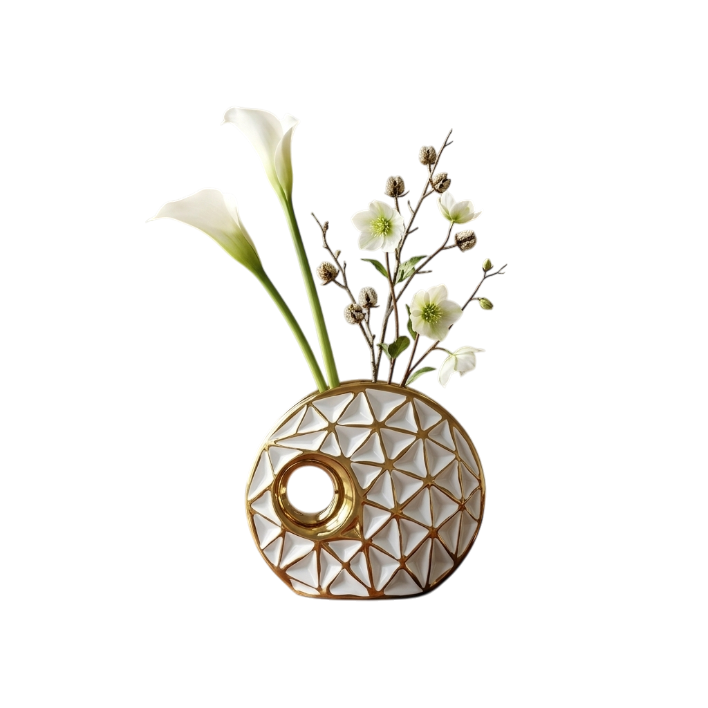 Timeless Scandinavian Style Flower Ceramic Vase