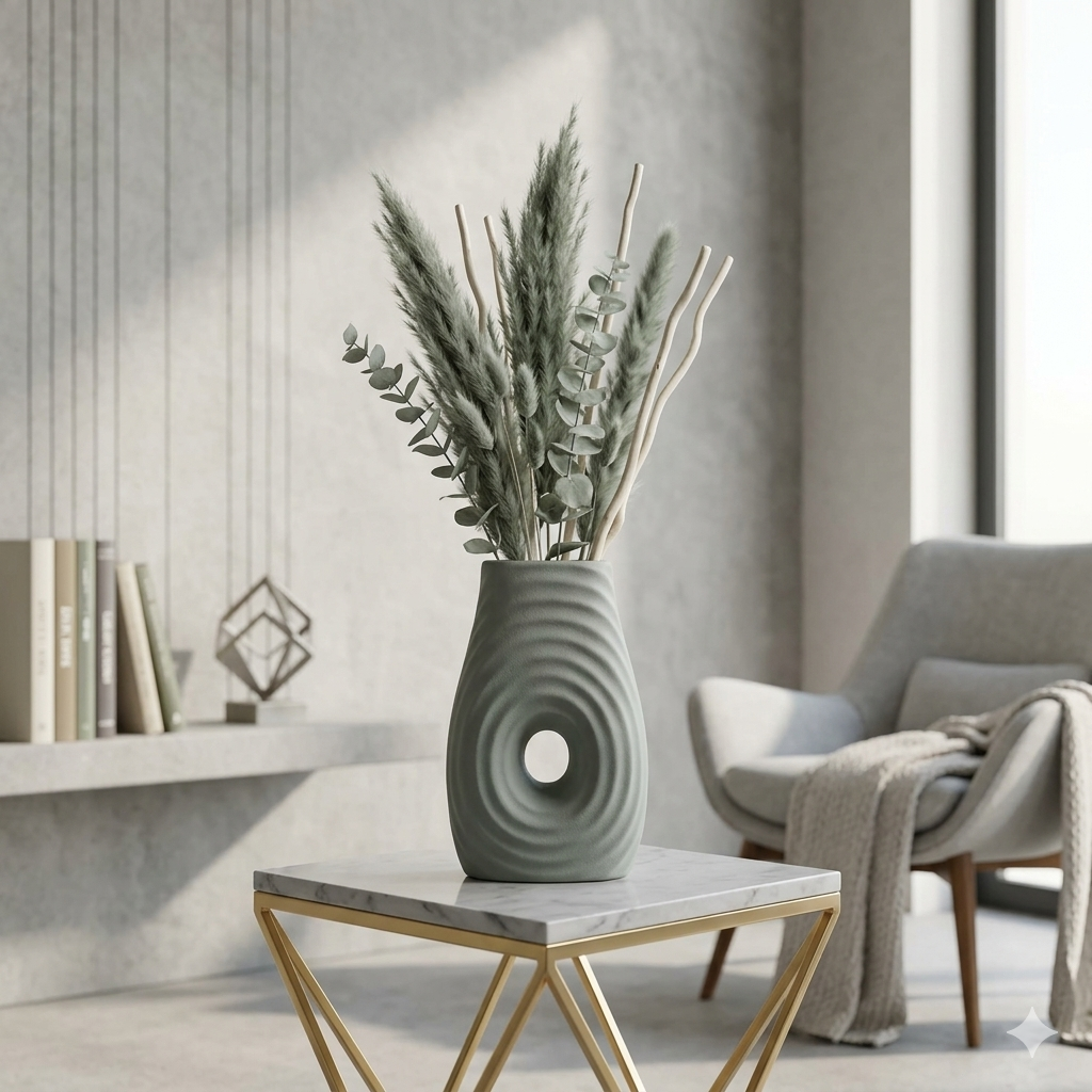Minimalist Nordic Style Ceramic Flower Vase