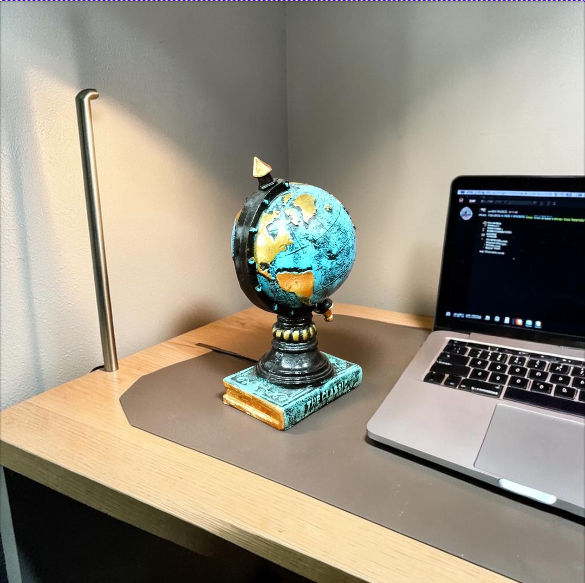 Modern Fiber World Globe for Home and Office