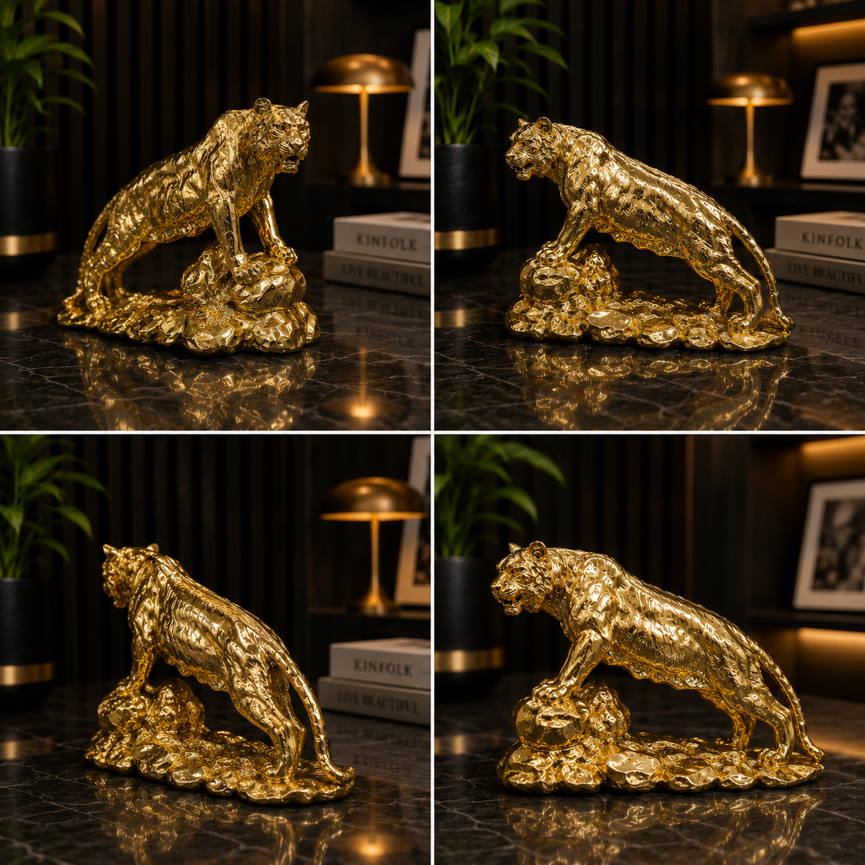 Artisan Crafted Equestrian Fiber Tiger