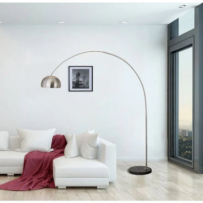 Celestia Silver Arch Floor Lamp – 6 Feet