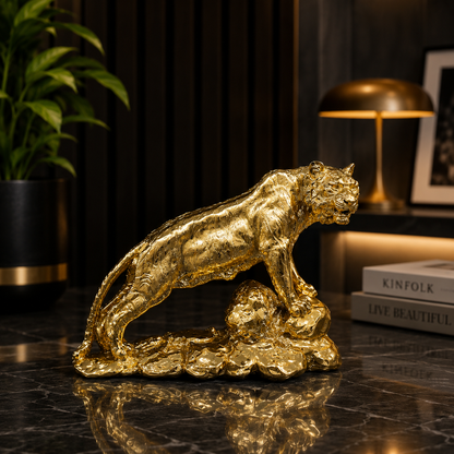 Artisan Crafted Equestrian Fiber Tiger