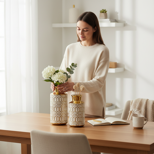 Nordic Harmony Sculptural Ceramic Vase ✨