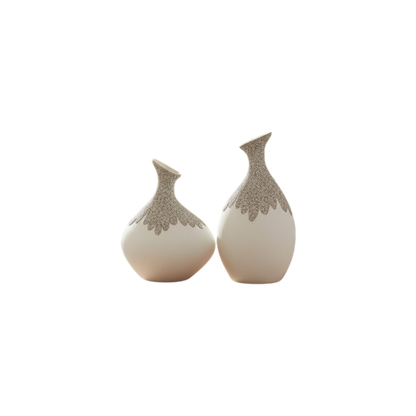 Nordic Artistic Double Loop Sculptural Ceramic Vase