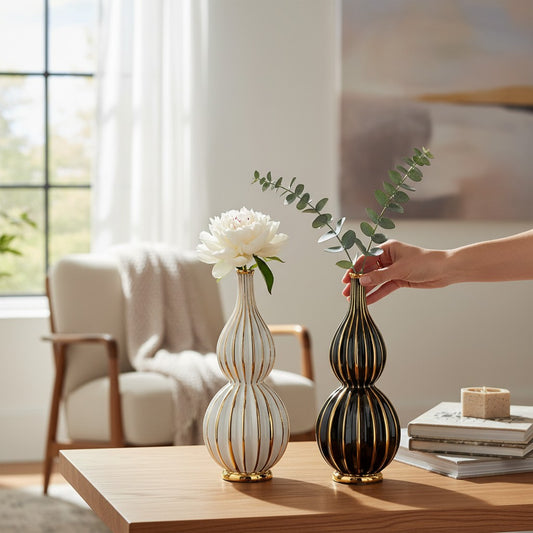 Modern Nordic Abstract Curve Decorative Ceramic Vase