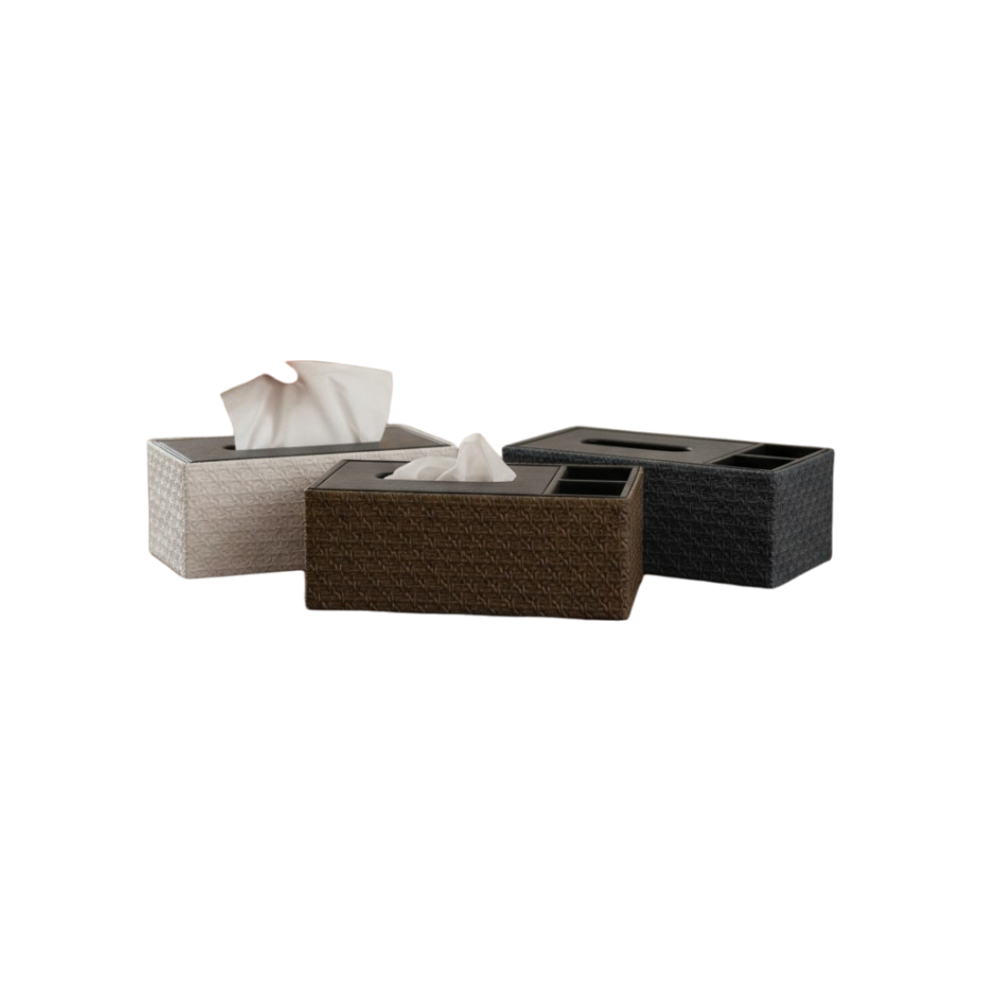 Modern Woven Texture Leader Tissue Box