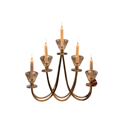Crystal Lotus Glow Candle Stand