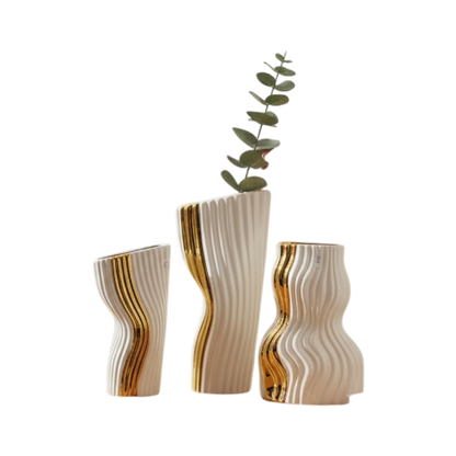 Nordic Minimal Abstract Loop Design Ceramic Vase