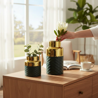 Scandinavian Style Modern Hollow Art Ceramic Vase