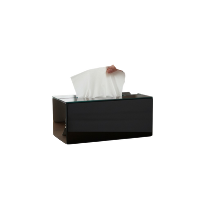 Elegant Rectangular Glass Tissue Box
