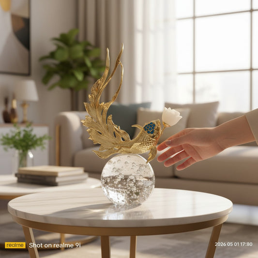 Radiant Crystal Sphere Nature Ornament