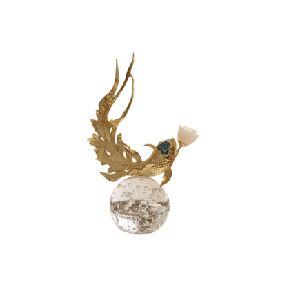 Radiant Crystal Sphere Nature Ornament