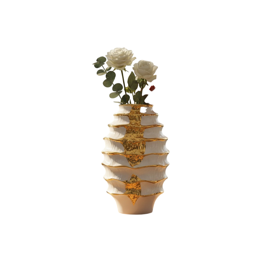 Nordic Inspired Abstract Ceramic Vase