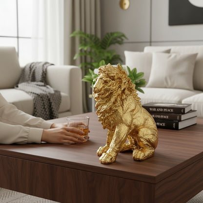 Royal Golden Lion Fiber Décor