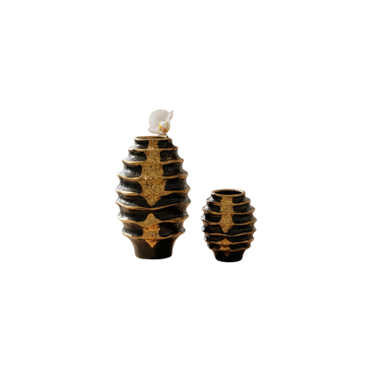 Nordic Modern Sculptural Double Loop Ceramic Vase
