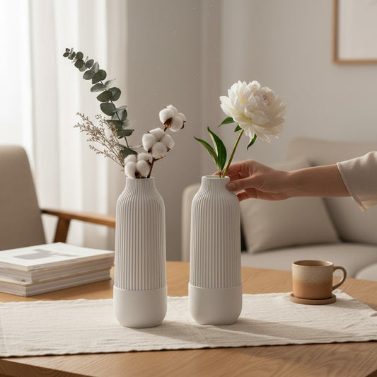 Nordic Serenity Ceramic Decorative Vase