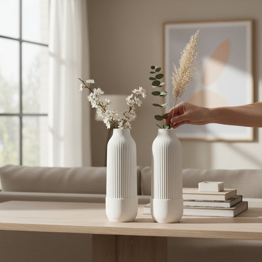 Nordic Serenity Ceramic Decorative Vase