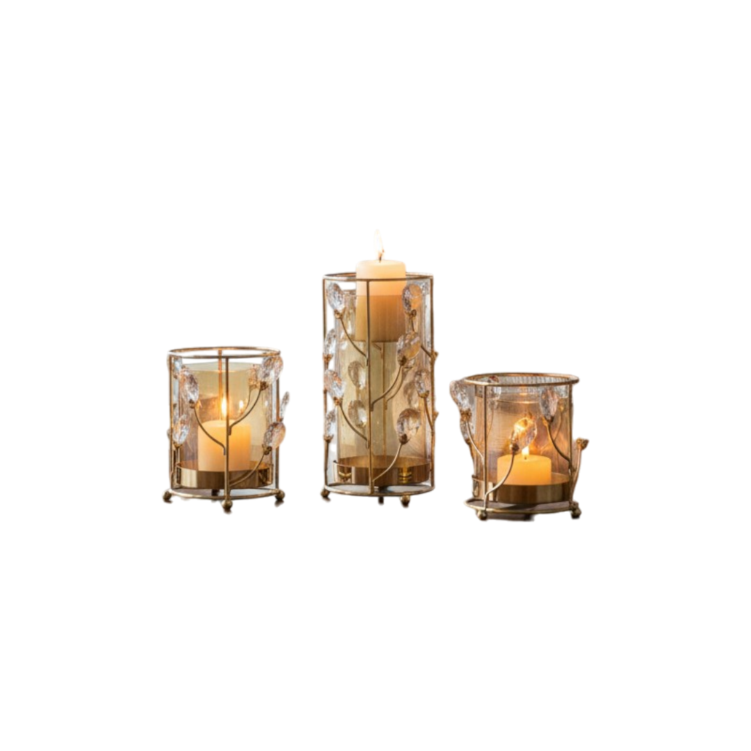 Elegant Lotus Shine Candle Stand