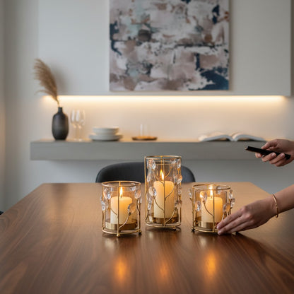 Elegant Lotus Shine Candle Stand