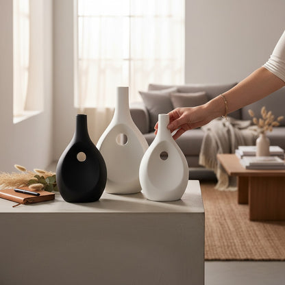 Scandinavian Modern Artistic Curve Statement Vase