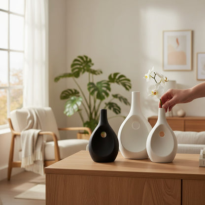 Scandinavian Modern Artistic Curve Statement Vase