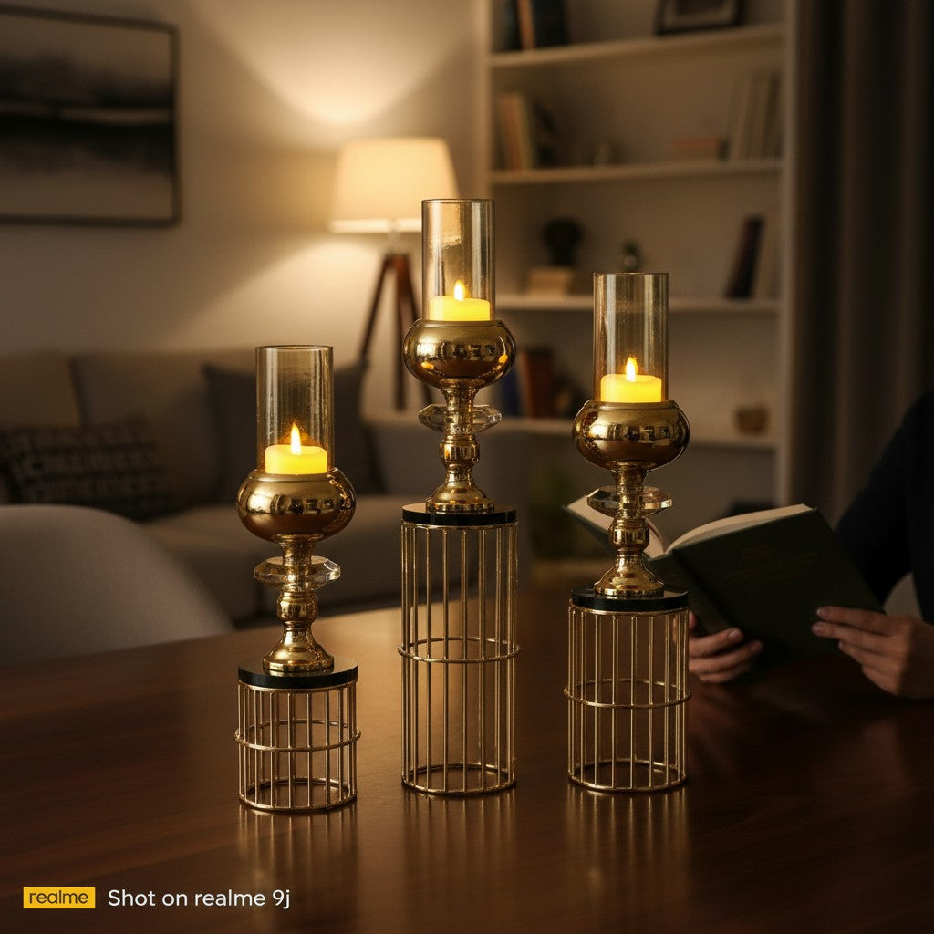 Enchanted Lotus Glow Candle Stand