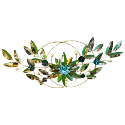 Golden Bloom Abstract Wall Art