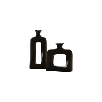Nordic Contemporary Double Ring Artistic Ceramic Vase