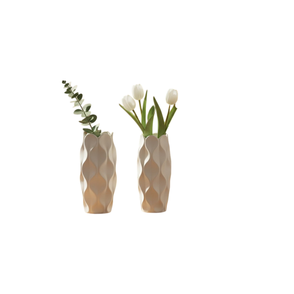 Scandinavian Elegant Abstract Loop Ceramic Vase