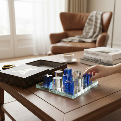 Crystal Blue Modern Game Board
