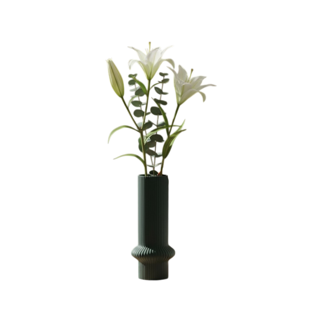 Nordic Minimalist  Hollow Ceramic Vase