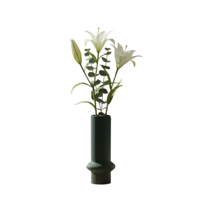Nordic Minimalist  Hollow Ceramic Vase