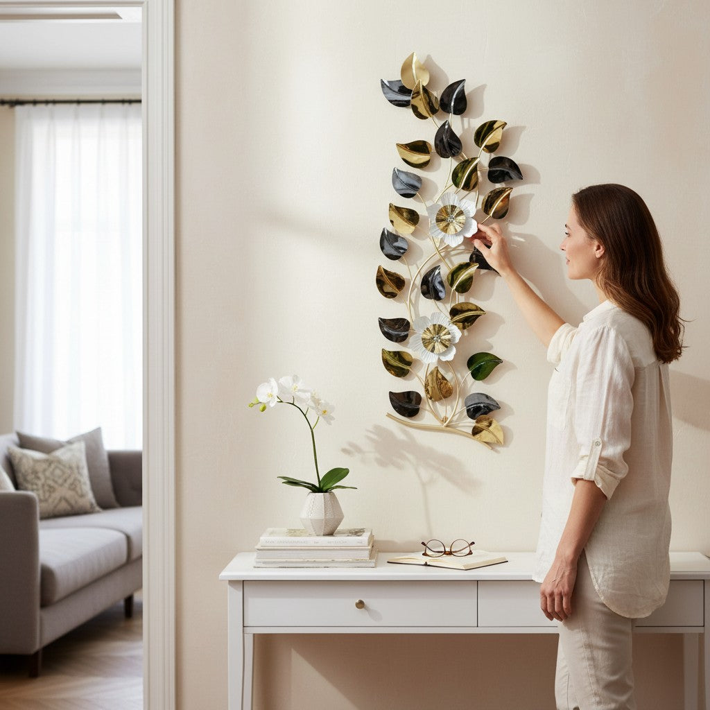 Modern Gold Garden Wall Art