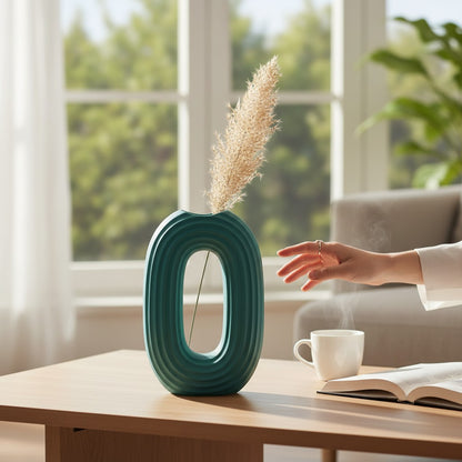 Scandinavian Minimal Artistic Green Ceramic Vase