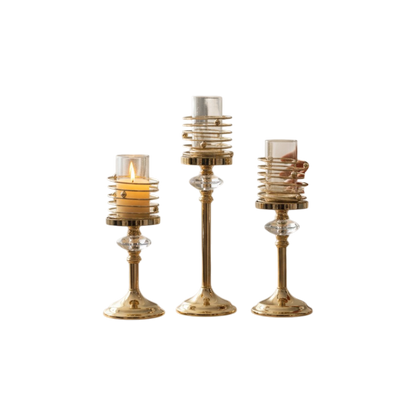 Majestic Lotus Crystal Décor Candle Holder