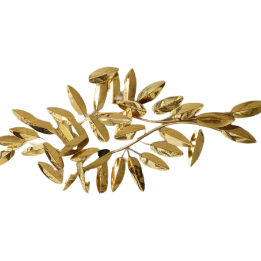 Radiant Gold Blossom Wall Art