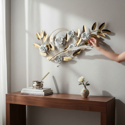 Imperial Floral Ring Wall Sculpture