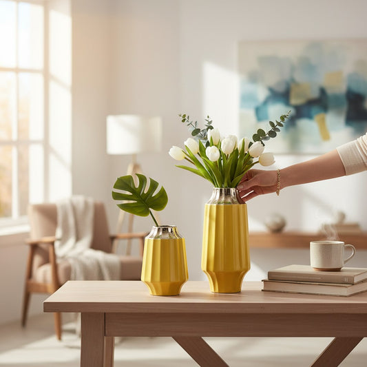 Nordic Essence Modern Double Ring Decorative Vase