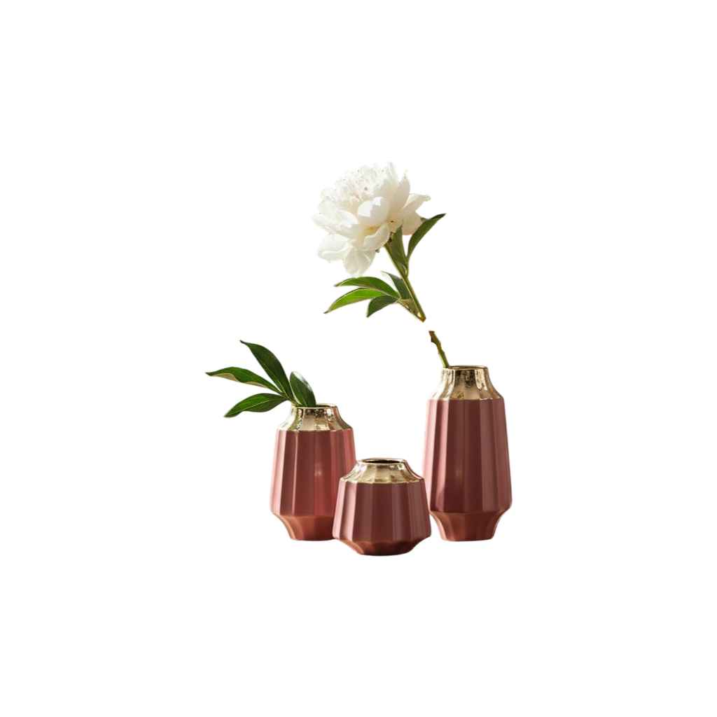 Scandinavian Pure Form Hollow Loop Ceramic Vase