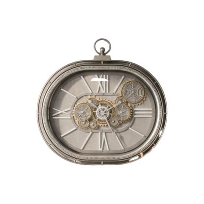 Golden Gear Statement Wall Clock